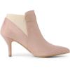 imageAllegra K Womens Pointed Toe Stiletto Heel Chelsea Ankle BootiesDust Pink