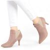 imageAllegra K Womens Pointed Toe Stiletto Heel Chelsea Ankle BootiesDust Pink