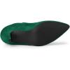 imageAllegra K Womens Pointed Toe Stiletto Heel Chelsea Ankle BootiesEmerald Green