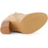 imageAllegra K Womens Slouch Chunky Heel Ankle BootsBeige