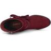 imageAllegra K Womens Slouch Chunky Heel Ankle BootsBurgundy