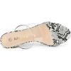 imageAllegra K Womens Snake Print Block Heel Snakeskin Heels Slide SandalsWhite Snakeskin