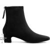 imageAllegra K Womens Square Toe Ankle Boots Chunky Low Heels BootsBlack