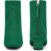 imageAllegra K Womens Square Toe Ankle Boots Chunky Low Heels BootsEmerald Green