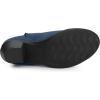 imageAllegra K Womenss Low Chunky Heel Side Zipper Ankle BootiesNavy Blue
