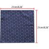 imageAllegra K Mens Pocket Squares Handkerchiefs Classic Polka Dots for Wedding Business One Size Navy Blue