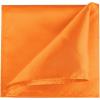 imageAllegra K Mens Pocket Squares Handkerchiefs Solid Color for Wedding PartyOrange