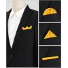 imageAllegra K Mens Pocket Squares Handkerchiefs Solid Color for Wedding PartyYellow