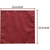 imageAllegra K Mens Pocket Squares Solid Color Classic Textured Handkerchiefs for Wedding BusinessWine Red