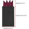imageAllegra K Mens PreFolded Pocket Squares on Card Solid Triangles Suit HandkerchiefDark Fuchsia