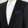imageAllegra K Mens PreFolded Pocket Squares on Card Solid Triangles Suit HandkerchiefNavy Blue