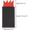 imageAllegra K Mens PreFolded Pocket Squares on Card Solid Triangles Suit HandkerchiefRed