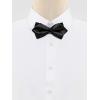 imageAllegra K Mens PreTied Bowties Plain Adjustable Neck Wedding Pointed Bow TiesBlack