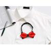 imageAllegra K Mens PreTied Bowties Plain Adjustable Neck Wedding Pointed Bow TiesRed
