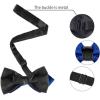 imageAllegra K Mens PreTied Bowties Plain Adjustable Neck Wedding Pointed Bow TiesRoyal Blue