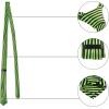imageAllegra K Mens Stripe Classic SelfTied Necktie Skinny Tie Slim Ties for Business CasualGreen