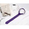 imageAllegra K Mens Stripe Classic SelfTied Necktie Skinny Tie Slim Ties for Business CasualPurple
