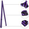 imageAllegra K Mens Stripe Classic SelfTied Necktie Skinny Tie Slim Ties for Business CasualPurple