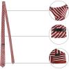 imageAllegra K Mens Stripe Classic SelfTied Necktie Skinny Tie Slim Ties for Business CasualRed