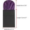 imageAllegra K Prefolded Pocket Squares for Men Polka Dots Round Shaped Suit HandkerchiefDark Purple