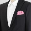 imageAllegra K Prefolded Pocket Squares for Men Polka Dots Round Shaped Suit HandkerchiefPink