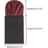 imageAllegra K Prefolded Pocket Squares for Men Polka Dots Round Shaped Suit HandkerchiefWine Red
