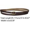 imageAllegra K Womens Adjustable Skinny Leather Belt Fashion Narrow Belts Minimalism Waist StrapCoffee