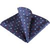 imageAllegra K Mens Pocket Squares Handkerchiefs Classic Polka Dots for Wedding Business One Size Navy Blue