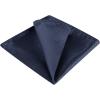 imageAllegra K Mens Pocket Squares Solid Color Classic Textured Handkerchiefs for Wedding BusinessNavy Blue