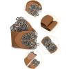 imageuxcell Wide Elastic Vintage High Stretchy Retro Waist Belt with Buckle for WomenBrown