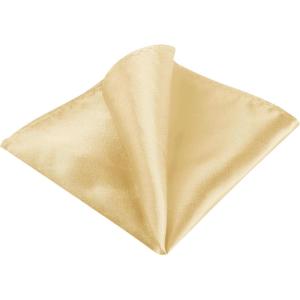 imageAllegra K Mens Pocket Squares Handkerchiefs Solid Color for Wedding PartyChampagne