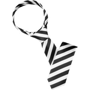 imageAllegra K Mens Stripe Classic SelfTied Necktie Skinny Tie Slim Ties for Business CasualWhite