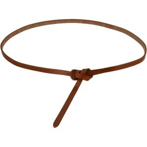 imageuxcell Adjustable Belt Leather Skinny Waistband No Buckle Fit to Dress for WomenBrown