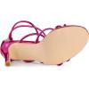 imageAllegra K Womens Open Toe Strappy Straps Stiletto Heel Hot Pink Sandals 85 M US
