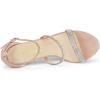 imageAllegra K Womens Rhinestone Ankle Strap Stiletto High Dust Pink Heels Sandals 8 M US
