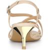 imageAllegra K Womens Slingback Strappy Kitten Heel SandalsBeige