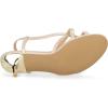 imageAllegra K Womens Slingback Strappy Kitten Heel SandalsBeige