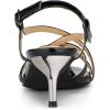 imageAllegra K Womens Slingback Strappy Kitten Heel SandalsBlack