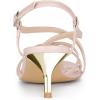 imageAllegra K Womens Slingback Strappy Kitten Heel SandalsNude