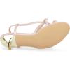 imageAllegra K Womens Slingback Strappy Kitten Heel SandalsNude
