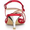 imageAllegra K Womens Slingback Strappy Kitten Heel SandalsRed