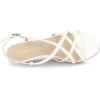 imageAllegra K Womens Slingback Strappy Kitten Heel SandalsWhite
