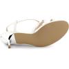 imageAllegra K Womens Slingback Strappy Kitten Heel SandalsWhite