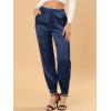 image:imageAllegra K High Waisted Pants for Womens Casual Drawstring Ankle Length Satin JoggersRoyal Blue