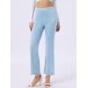 image:imageAllegra K Womens Faux Suede Pants Business Casual Wide Legs Bell Bottom Flared TrousersLight Blue
