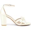 image:imageAllegra K Womens Bow Decor Ankle Strap Block Heels SandalsWhite