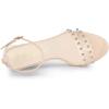 image:imageAllegra K Womens Clear Block Heel Ankle Strap Heeled SandalsBeige