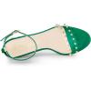 image:imageAllegra K Womens Clear Block Heel Ankle Strap Heeled SandalsGreen