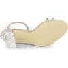 image:imageAllegra K Womens Clear Block Heel Ankle Strap Heeled SandalsNude