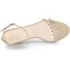 image:imageAllegra K Womens Clear Block Heel Ankle Strap Heeled SandalsNude